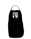 Colorado Mountain Scenery Dark Adult Apron-Bib Apron-TooLoud-Black-One-Size-Davson Sales