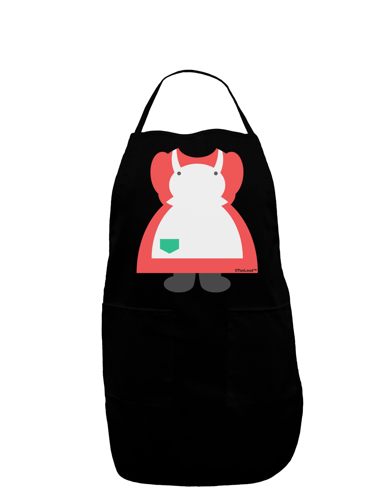 Mrs Santa Claus Character Body Christmas Dark Adult Apron-Bib Apron-TooLoud-Black-One-Size-Davson Sales