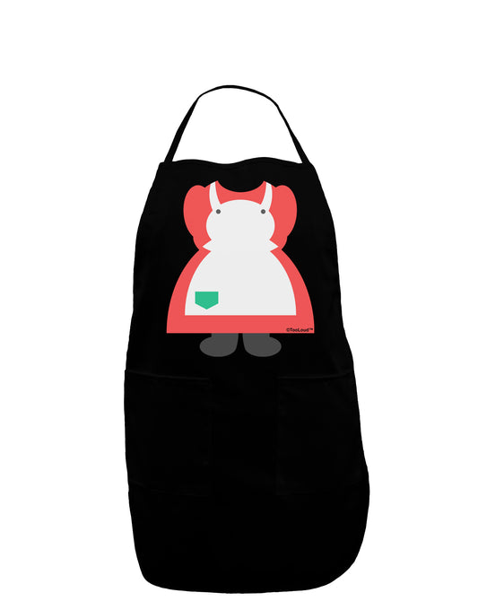 Mrs Santa Claus Character Body Christmas Dark Adult Apron-Bib Apron-TooLoud-Black-One-Size-Davson Sales