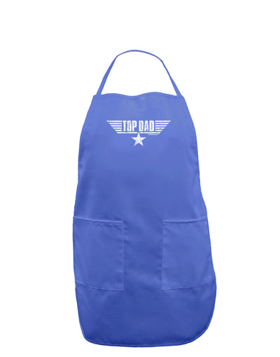 Top Dad Father's Day Dark Adult Apron-Bib Apron-TooLoud-Faded Blue-One-Size-Davson Sales