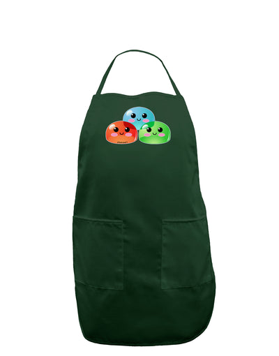 Cute RPG Slime - Trio Dark Adult Apron by TooLoud-Bib Apron-TooLoud-Hunter-One-Size-Davson Sales