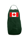 Canadian Flag Maple Leaf Colors Dark Adult Apron-Bib Apron-TooLoud-Hunter-One-Size-Davson Sales