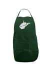 West Virginia - United States Shape Dark Adult Apron-Bib Apron-TooLoud-Hunter-One-Size-Davson Sales