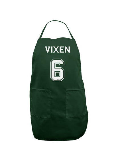 Reindeer Jersey - Vixen 6 Dark Adult Apron-Bib Apron-TooLoud-Hunter-One-Size-Davson Sales