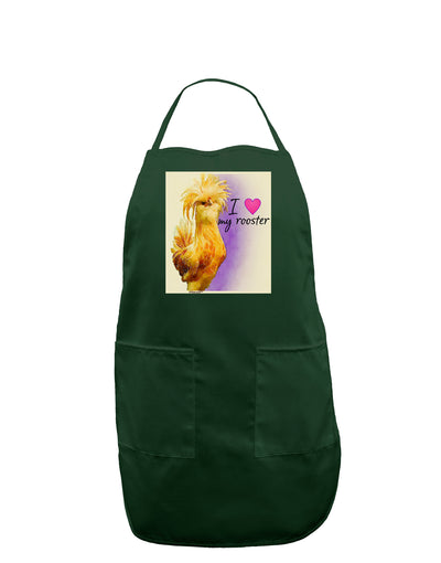 I Heart My Rooster Dark Adult Apron-Wall Clock-TooLoud-Hunter-One-Size-Davson Sales