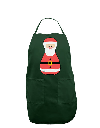 Cute Santa Matryoshka Nesting Doll - Christmas Dark Adult Apron-Bib Apron-TooLoud-Hunter-One-Size-Davson Sales