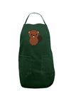 Cute Beaver Dark Adult Apron-Bib Apron-TooLoud-Hunter-One-Size-Davson Sales