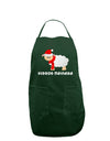 Fleece Navidad Christmas Sheep Dark Adult Apron-Bib Apron-TooLoud-Hunter-One-Size-Davson Sales