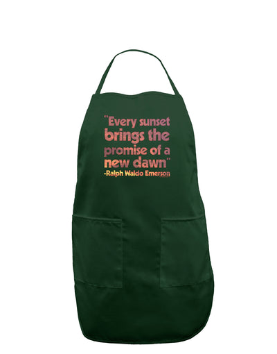 Emerson Sunset Quote Dark Adult Apron-Bib Apron-TooLoud-Hunter-One-Size-Davson Sales