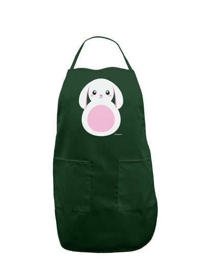 Cute Bunny with Floppy Ears - Pink Dark Adult Apron by TooLoud-Bib Apron-TooLoud-Hunter-One-Size-Davson Sales