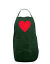 Big Red Heart Valentine's Day Dark Adult Apron-Bib Apron-TooLoud-Hunter-One-Size-Davson Sales