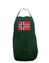 TooLoud Norwegian Flag Dark Dark Adult Apron-Bib Apron-TooLoud-Hunter-One-Size-Davson Sales