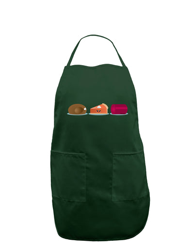 Cute Thanksgiving Food Dark Adult Apron-Bib Apron-TooLoud-Hunter-One-Size-Davson Sales