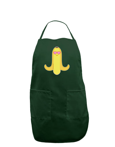 Infatuated Banana - Heart Eyes Dark Adult Apron by TooLoud-Bib Apron-TooLoud-Hunter-One-Size-Davson Sales