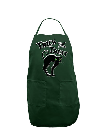 Trick or Treat Cute Black Cat Halloween Dark Adult Apron-Bib Apron-TooLoud-Hunter-One-Size-Davson Sales