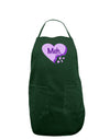 Meh Candy Heart Purple - Valentines Day Dark Adult Apron by TooLoud-Bib Apron-TooLoud-Hunter-One-Size-Davson Sales