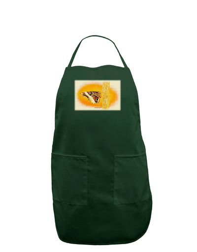 Watercolor Owl Moth Dark Adult Apron-Bib Apron-TooLoud-Hunter-One-Size-Davson Sales