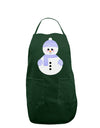 Cute Snowman With Hat and Scarf Christmas Dark Adult Apron-Bib Apron-TooLoud-Hunter-One-Size-Davson Sales