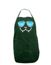 Kyu-T Face - Fangs Cool Sunglasses Dark Adult Apron-Bib Apron-TooLoud-Hunter-One-Size-Davson Sales