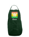 iBlaze Logo - Marijuana Leaf Dark Adult Apron-Bib Apron-TooLoud-Hunter-One-Size-Davson Sales