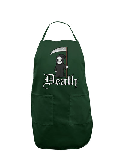 Cute Grim Reaper - Death Text Dark Adult Apron-Bib Apron-TooLoud-Hunter-One-Size-Davson Sales