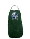 Planet Earth Text Dark Adult Apron-Bib Apron-TooLoud-Hunter-One-Size-Davson Sales