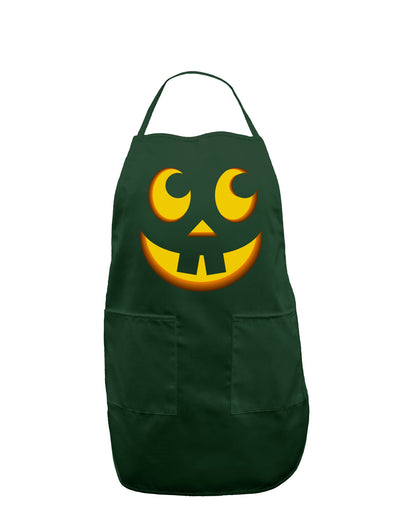 Cute Jack O Lantern Pumpkin Face Dark Adult Apron-Bib Apron-TooLoud-Hunter-One-Size-Davson Sales