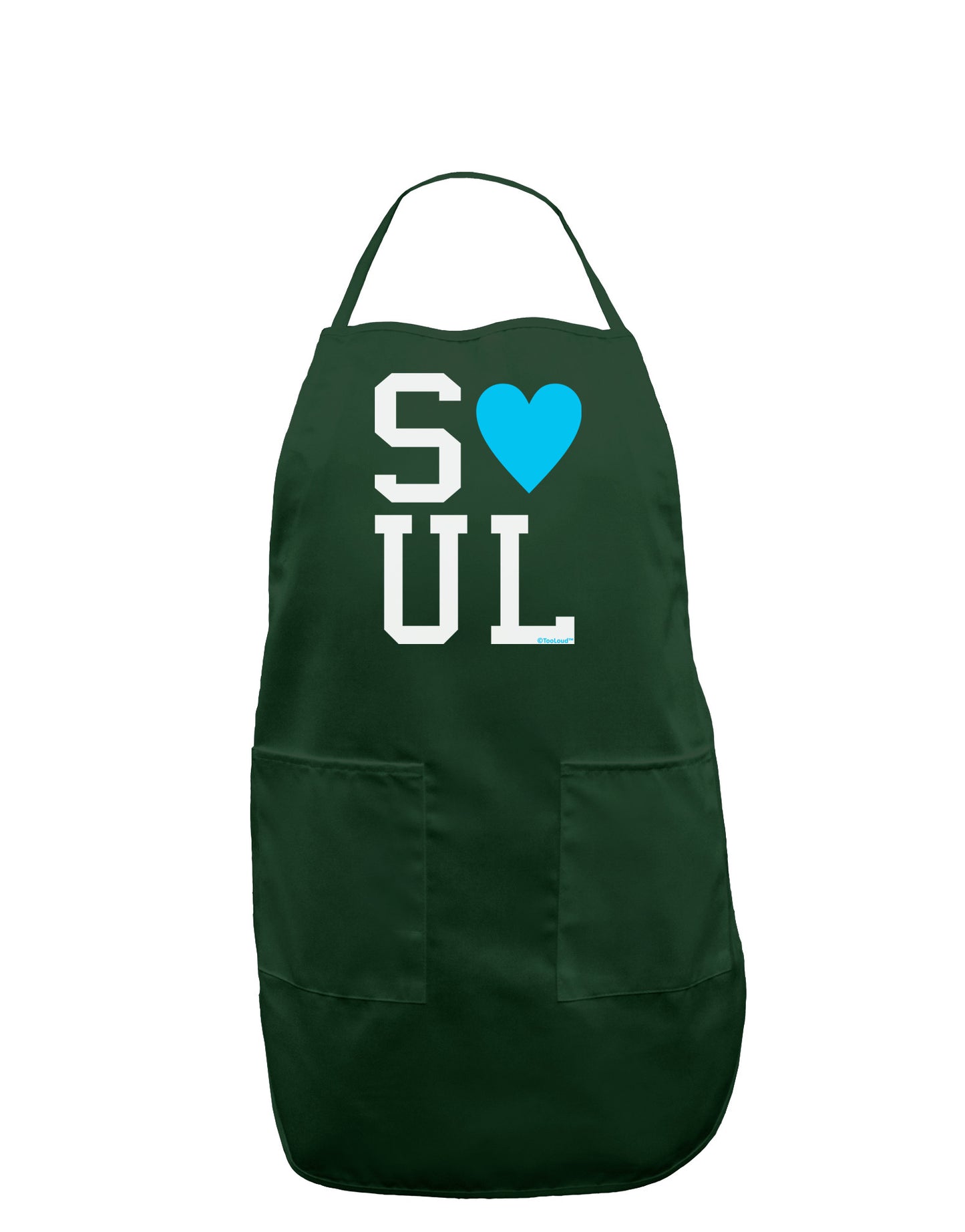 Matching Soulmate Design - Soul - Blue Dark Adult Apron by TooLoud-Bib Apron-TooLoud-Hunter-One-Size-Davson Sales
