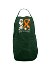 Hope for a Cure - Orange Ribbon Leukemia - Flowers Dark Adult Apron-Bib Apron-TooLoud-Hunter-One-Size-Davson Sales