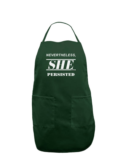 Nevertheless She Persisted Women's Rights Dark Adult Apron by TooLoud-Bib Apron-TooLoud-Hunter-One-Size-Davson Sales