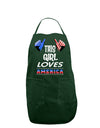 This Girl Loves America Dark Adult Apron-Bib Apron-TooLoud-Hunter-One-Size-Davson Sales