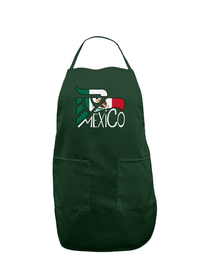 Mexico Eagle Symbol - Mexican Flag - Mexico Dark Adult Apron by TooLoud-Bib Apron-TooLoud-Hunter-One-Size-Davson Sales