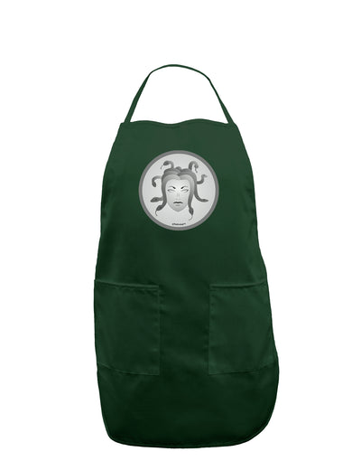 Medusa Head Coin - Greek Mythology Dark Adult Apron by TooLoud-Bib Apron-TooLoud-Hunter-One-Size-Davson Sales