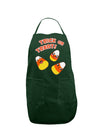 TooLoud Trick or Treat Cute Candy Corn Halloween Dark Adult Apron-Bib Apron-TooLoud-Hunter-One-Size-Davson Sales