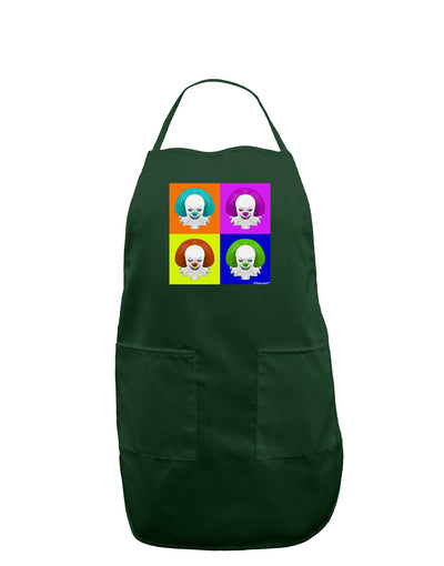 Clown Face Pop Art Dark Adult Apron-Bib Apron-TooLoud-Hunter-One-Size-Davson Sales