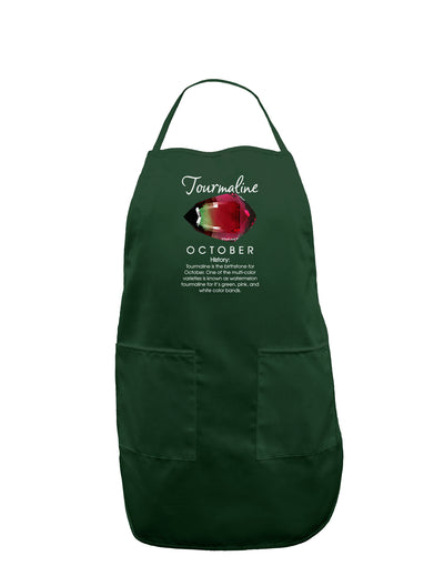 Birthstone Tourmaline Dark Adult Apron by TooLoud-Bib Apron-TooLoud-Hunter-One-Size-Davson Sales