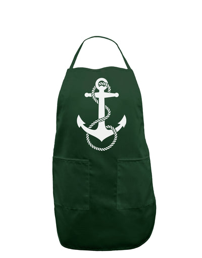 Nautical Sailor Rope Anchor Dark Adult Apron-Bib Apron-TooLoud-Hunter-One-Size-Davson Sales