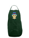 Cute Pixel Scarecrow Dark Adult Apron-Bib Apron-TooLoud-Hunter-One-Size-Davson Sales