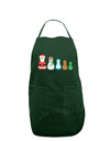 Cute Christmas Matryoshka Nesting Dolls Dark Adult Apron-Bib Apron-TooLoud-Hunter-One-Size-Davson Sales