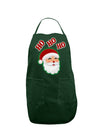 Ho Ho Ho Santa Claus Face Faux Applique Dark Adult Apron-Bib Apron-TooLoud-Hunter-One-Size-Davson Sales