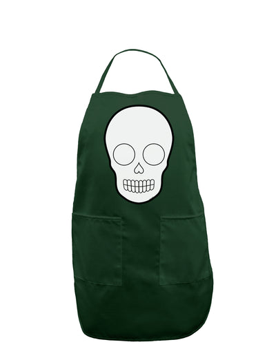 Design Your Own Day of the Dead Calavera Dark Adult Apron-Bib Apron-TooLoud-Hunter-One-Size-Davson Sales