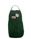 Patriotic USA Flag with Bald Eagle Dark Adult Apron by TooLoud-Bib Apron-TooLoud-Hunter-One-Size-Davson Sales