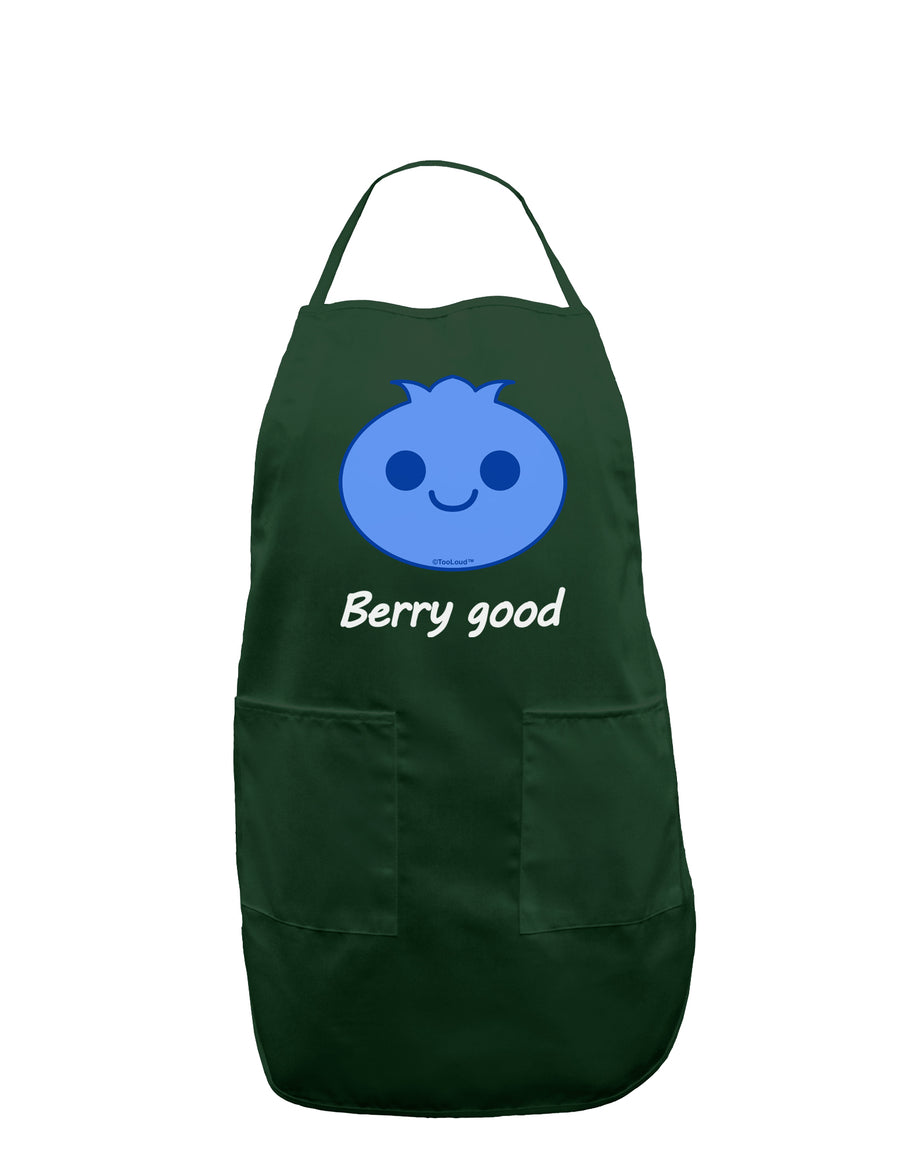 Blueberry - Berry Good Dark Adult Apron-Bib Apron-TooLoud-Black-One-Size-Davson Sales