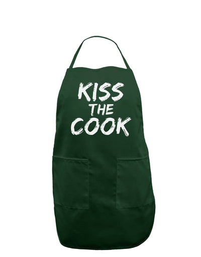 Kiss the Cook Grill Master 2 - Text Dark Adult Apron-Bib Apron-TooLoud-Hunter-One-Size-Davson Sales