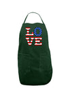 American Love Design Dark Adult Apron by TooLoud-Bib Apron-TooLoud-Hunter-One-Size-Davson Sales