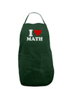 I Heart Math Distressed Dark Adult Apron by TooLoud-Wall Clock-TooLoud-Hunter-One-Size-Davson Sales