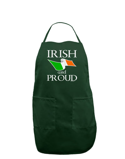 Irish and Proud Dark Adult Apron-Bib Apron-TooLoud-Hunter-One-Size-Davson Sales