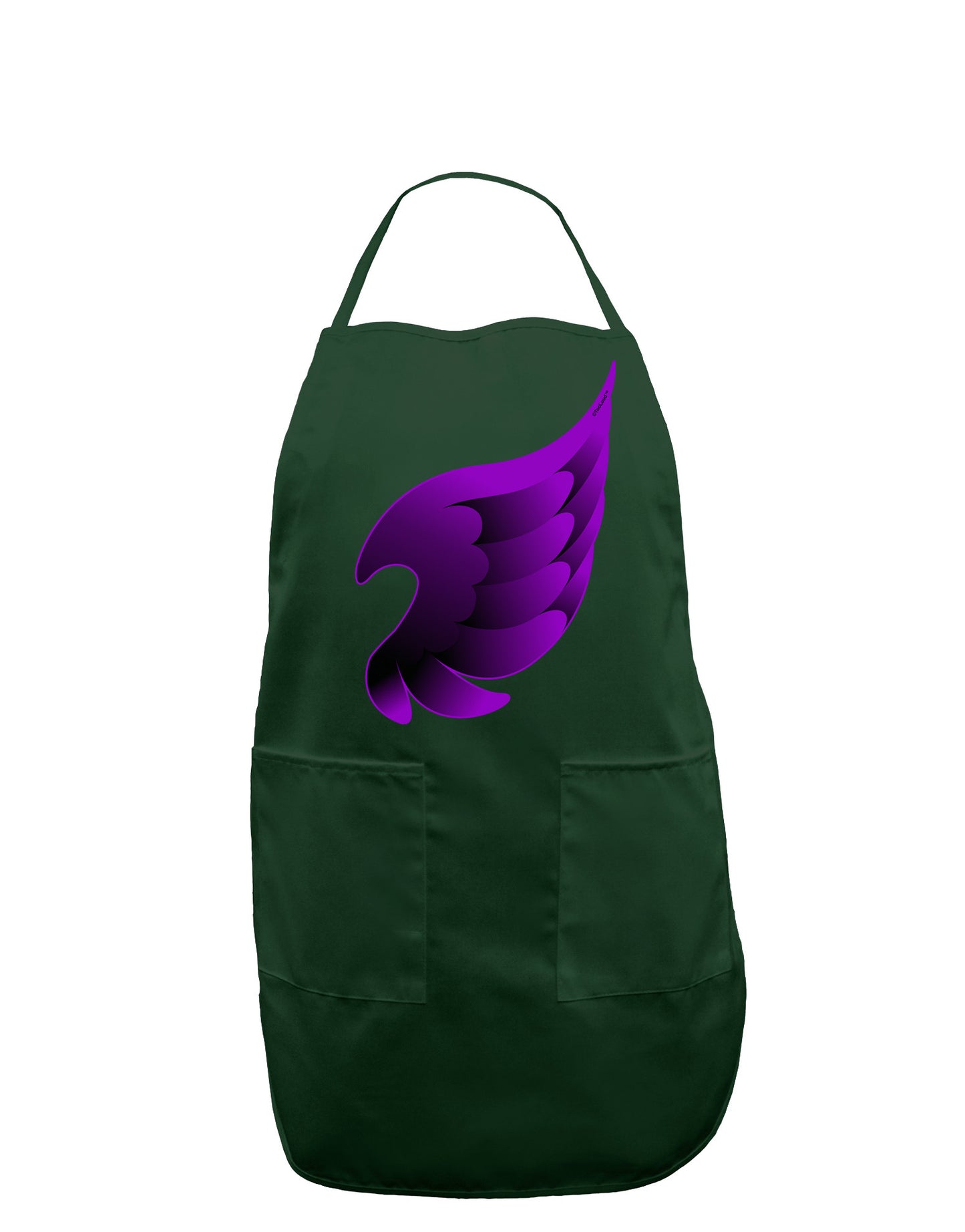 Cute Single Dark Angel Wing Black and Purple Dark Adult Apron-Bib Apron-TooLoud-Hunter-One-Size-Davson Sales
