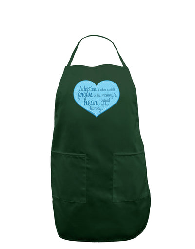 Adoption is When - Mom and Son Quote Dark Adult Apron by TooLoud-Bib Apron-TooLoud-Hunter-One-Size-Davson Sales