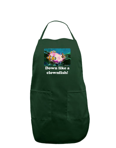 Down Like A Clownfish Dark Adult Apron-Bib Apron-TooLoud-Hunter-One-Size-Davson Sales